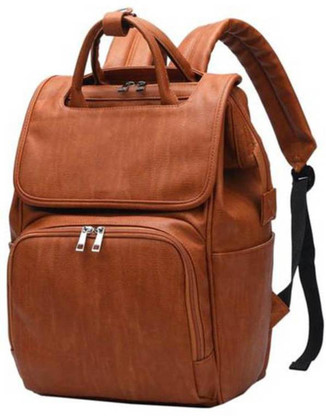 diaper leather backpack