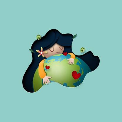 mother earth day new sticker poster|save earth|save nature| Paper Print -  Nature posters in India - Buy art, film, design, movie, music, nature and  educational paintings/wallpapers at 