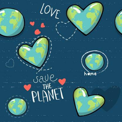 Cartoon globe sticker poster|save earth|save nature| Paper Print - Nature  posters in India - Buy art, film, design, movie, music, nature and  educational paintings/wallpapers at 