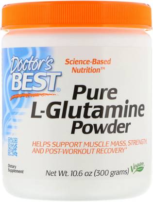 Doctor's Best Pure L-Glutamine Powder 10.6 oz (300 g) Price ...
