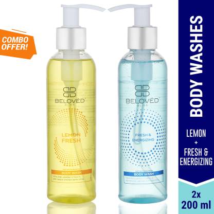 Beloved Bliss Cobmo of Fresh Energizing & Lemon body wash  (2 x 200 g)