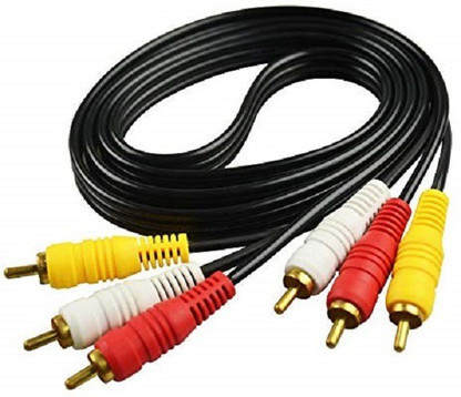 RCA Audio Video Cable 1.5 m 3 Pin 