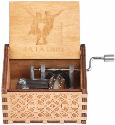 Harry Potter Engraved Wooden Hand-cranked Music Box Crafts Interesting Toys Gift