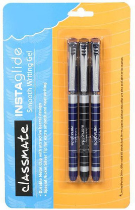 Classmate Octoglide Gel Stifte Blau, 10 Stück - Weicher Griff Für Flüssiges Schreiben