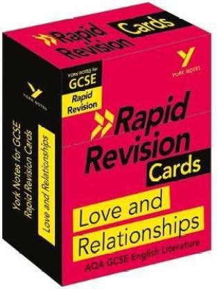 York Notes For Aqa Gcse 9 1 Rapid Revision Cards Love And Relationships Catch Up Revise And Be Ready For 21 Assessments And 22 Exams Buy York Notes For Aqa Gcse 9 1