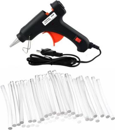 FADMAN 20W BLACK MINI HOT MELT GLUE GUN WITH 50 HOT MELT GLUE STICKS Standard Temperature Corded Glue Gun  (7 mm) at Rs. 359