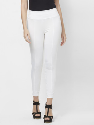 bebe White Jegging Price in India - Buy 