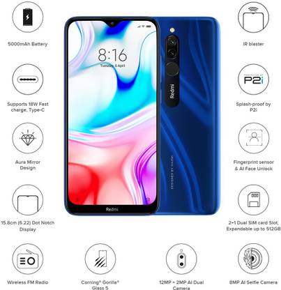 redmi 8, image  source: flipkart