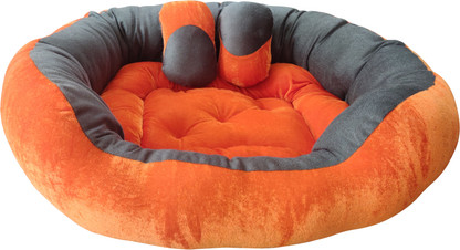 orange dog bed