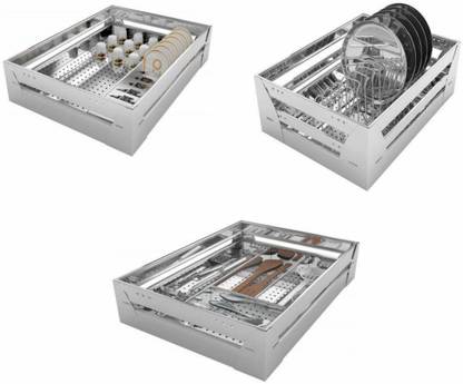 Pn Stainless Steel Modular Kitchen Basket Accessories Cabinets Multipurpose Utensils Sheet Perforated 4 Cup Saucer 4