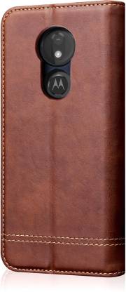 Shock Proof Book Cover for Moto G7 Power