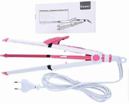 Kemei Beauty Styler km-1291 Hair Straightener (White) Hair Straightener (Pink) Hair Styler - Kemei : Kemei Beauty Styler km-1291 Hair Straightener (White) Hair Straightener (Pink) Hair Styler - Kemei :