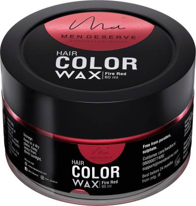 Men Deserve Hair Color Wax (Temporary Hair Styling Color Wax/Party Colors/Highlight  Colors) (Fire Red) Hair Wax - Price in India, Buy Men Deserve Hair Color Wax  (Temporary Hair Styling Color Wax/Party Colors/Highlight