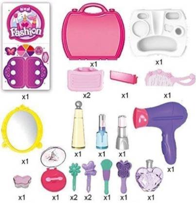 STVM toys Pretend Play Cosmetic and Makeup Toy Set Kit for Little Girls