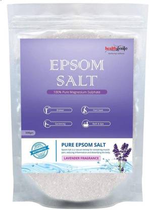 Healthgenie Epsom Salt with Lavender Fragrance for Relaxation and Pain Relief.