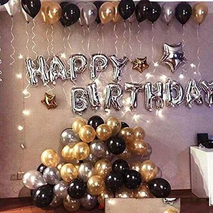 Happy Birthday Letter Balloons Price Soi Happy Birthday Letter Toy Foil Balloon Set With 30 Hd Metallic Black Golden Silver Balloons Kit With Ribbon Price In India - Buy Soi Happy Birthday Letter Toy Foil Balloon Set Happy Birthday Letter Balloons Price Soi Happy Birthday Letter Toy Foil Balloon Set With 30 Hd Metallic Black Golden Silver Balloons Kit With Ribbon Price In India - Buy Soi Happy Birthday Letter Toy Foil Balloon Set