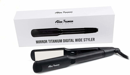 mirror titanium hair straightener