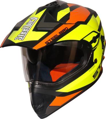 Steelbird SBH-13 Bang Silt Motocross Helmet Motorbike Helmet