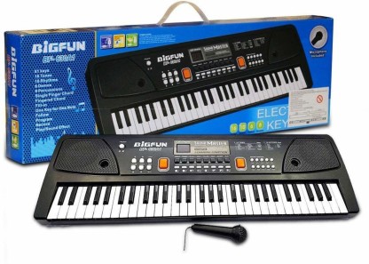 Hillo 61 Key Electronic Piano Keyboards Kit Headphones Mic Electronic Keyboard Piano with LCD Display Stand & Stool 
