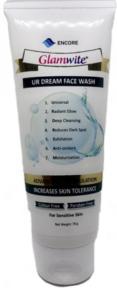 glamwhite face wash