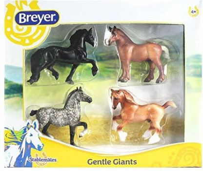 Breyer Stablemates Gentle Giants Four Horse Set 132 Scale for Ages 6 & Up 