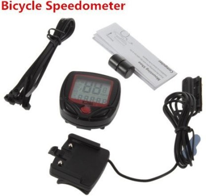Solar Energy Bike Speedometer Wireless Bicycle Computer IPX7 Waterproof Odometer with LCD Backlight Automatic Wake-up & Multi-Functions,Backlight for Visibility at Night Large Screen 