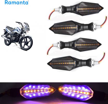 Ramanta Front, Rear LED Indicator Light for TVS Universal For Bike