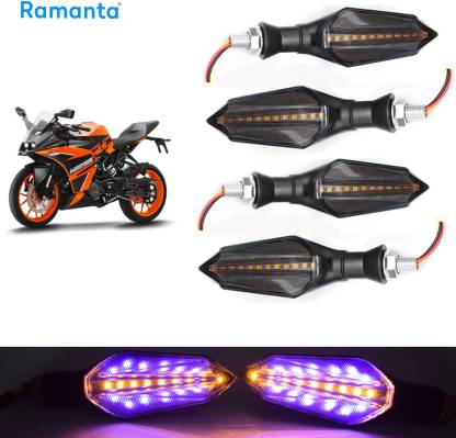 Ramanta Front, Rear LED Indicator Light for KTM Universal For Bike
