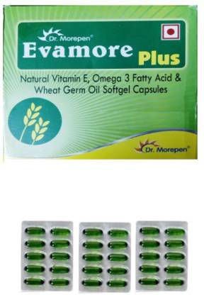 Dr Morepen Evamore Plus Vitamin E Omega 3 Fatt Acid Capsules Pack Of 3 10 Price In India Buy Dr Morepen Evamore Plus Vitamin E Omega 3 Fatt Acid Capsules Pack