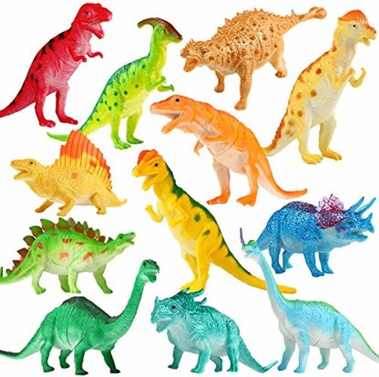 NEW Toys 5-7" Larger Size Dinosaur Figures 12 piece Large Assorted Dinosaurs 