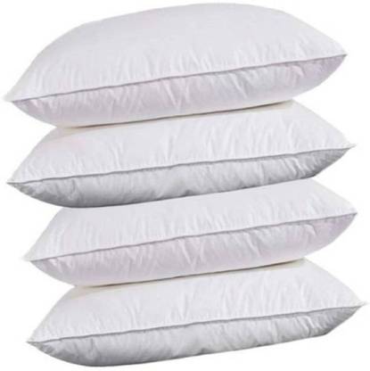 Almighty Polyester Fibre Solid Sleeping Pillow Pack of 4