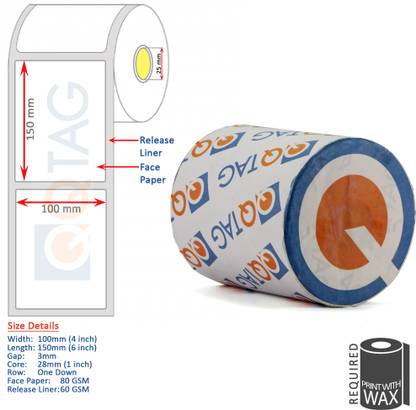Q 100mm X 150mm 4 X 6 250 Labels Roll Pack Of 1 Barcode Labels Permanent Type Paper Label Price In India Buy Q 100mm X 150mm 4 X 6 Q 100mm X 150mm 4 X 6 250 Labels Roll Pack Of 1 Barcode Labels Permanent Type Paper Label Price In India Buy Q 100mm X 150mm 4 X 6