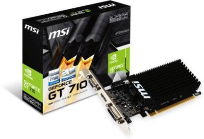 MSI NVIDIA GeForce GT 710 2 GB DDR3 Graphics Card