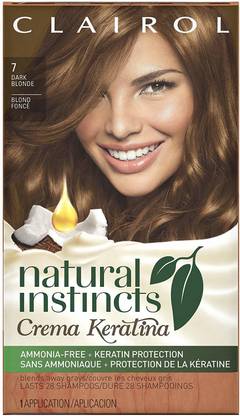 Clairol Natural Instincts Crema Keratina Hair Color Kit, Dark Blonde 7 Maple , Brown - Price in India, Buy Clairol Natural Instincts Crema Keratina Hair Color Kit, Dark Blonde 7 Maple , Clairol Natural Instincts Crema Keratina Hair Color Kit, Dark Blonde 7 Maple , Brown - Price in India, Buy Clairol Natural Instincts Crema Keratina Hair Color Kit, Dark Blonde 7 Maple ,