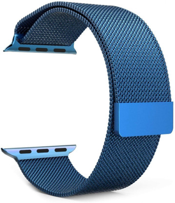 Blue stainless steel watch band clearance