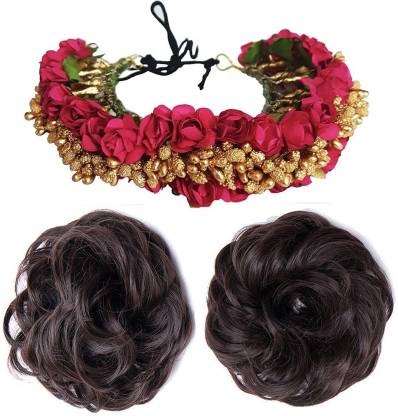 Confidence Ethnic Stylish Gajra With Juda Maker Bun Hair Accessory Set  Price in India - Buy Confidence Ethnic Stylish Gajra With Juda Maker Bun  Hair Accessory Set online at 