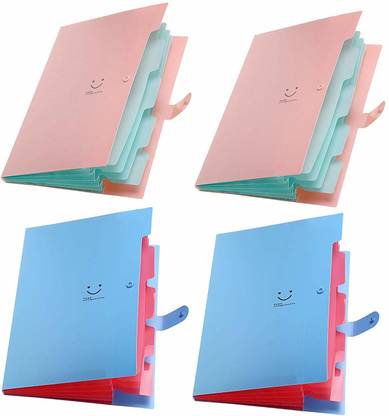 Flipkart.com | Corslet (4 PACK) File Folders 5 Pocket for ...
