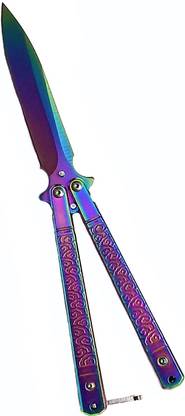 military green rainbow butterfly knife 03 butterfly knife