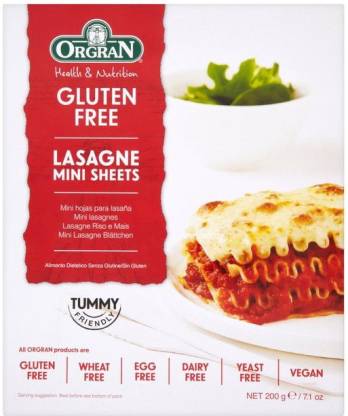 Orgran Gluten Free Lasagne Mini Sheets Shell Pasta Price in India - Buy  Orgran Gluten Free Lasagne Mini Sheets Shell Pasta online at 