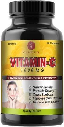 G Glowsik Vitamin C For Glow Skin 1000mg 90 Capsules Price In India Buy G Glowsik Vitamin C For Glow Skin 1000mg 90 Capsules Online At Flipkart Com