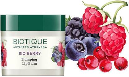 BIOTIQUE Bio Berry Plumping Lip Balm (12 g) (pack of 2) berry