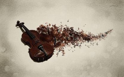 Music Artistic Violin HD Wallpaper Background Fine Art Print - Music  posters in India - Buy art, film, design, movie, music, nature and  educational paintings/wallpapers at 