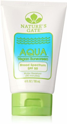 nature's gate aqua vegan sunscreen