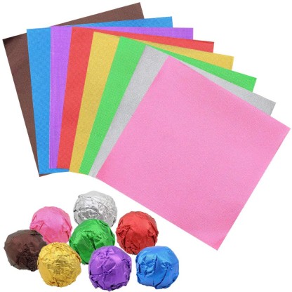  oro 200PCS 10,2 x 10,2 cm Senhai 300PCS in alluminio foil Candy Wrappers Chocolate Wrapper per imballaggio  pezzo 15,2 x 15,2 cm 