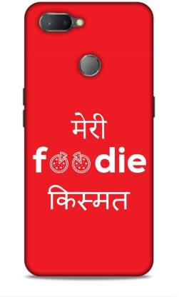 VICTORY FLAG Back Cover for VICTORY FLAG Printed Back Cover For Realme U1  RMX1831 (Meri Foodie Kismat) Funny Quotes Printed - VICTORY FLAG :  