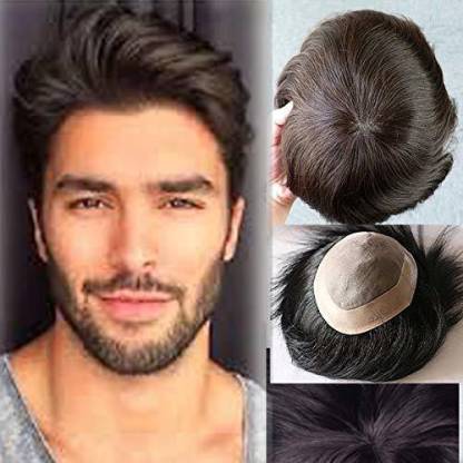 PELO Loss Solution Human Patch Toupee Replacement System Men Wig 9X6 Dark  Brown Hair Extension Price in India - Buy PELO Loss Solution Human Patch  Toupee Replacement System Men Wig 9X6 Dark