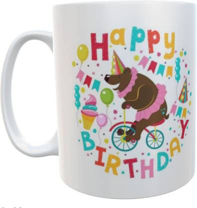 Cybe Happy Birthday wishes with cartoon character image Printed Ceramic  Coffee Mug Price in India - Buy Cybe Happy Birthday wishes with cartoon  character image Printed Ceramic Coffee Mug online at 