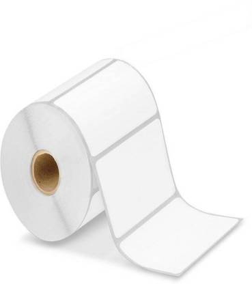 youlogic 40MMX60MM Barcode Label 1''up Self-adhesive Paper Label (White) 1ROLL 1000 LABELS Pack of 1 Roll cromo Paper Label