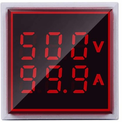 AC 50-500V 0-100A Voltmeter Ammeter Digital LED Voltage Current Gauge Meter New 