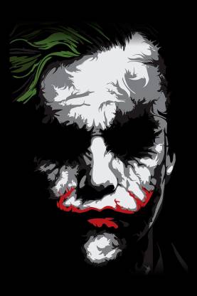 Joker Simplistic Face Artwork Poster| For Joker Lovers | HD Poster for ...